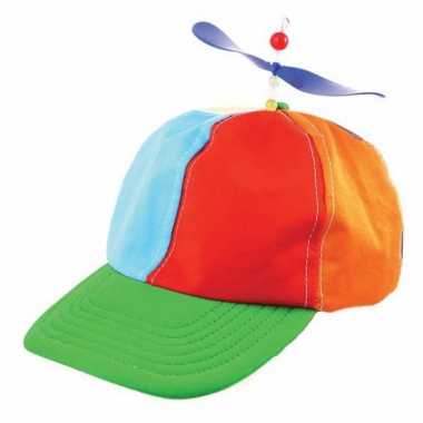 2 clown verkleedkleding propeller petjes