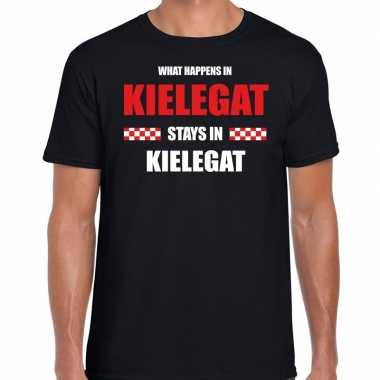 Breda/kielegat carnaval verkleedkleding / t shirt zwart heren