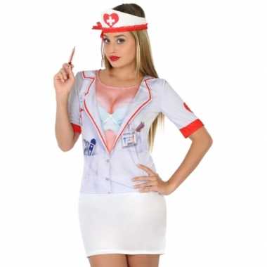 Compleet zuster verkleedkleding voor dames