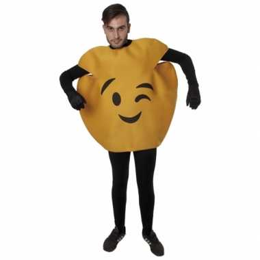 Fun wink emoticon verkleedkleding volwassenen