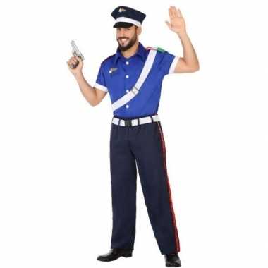 Italiaanse politie verkleed pak/verkleedkleding voor volwassenen