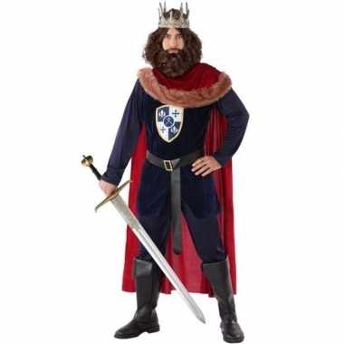 Middeleeuwse koning verkleed verkleedkleding voor heren