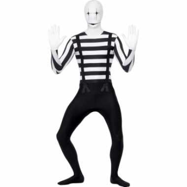 Mime artiest second skin verkleedkleding