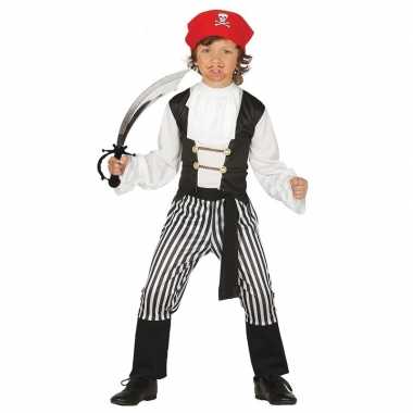 Piraten verkleedkleding maat 140 152 met zwaard voor kinderen
