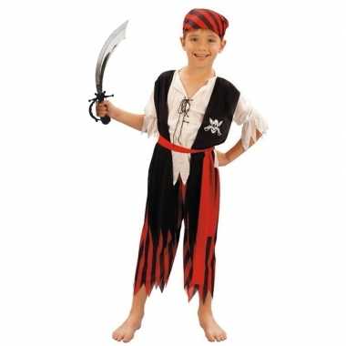 Piraten verkleedkleding maat l met zwaard voor kinderen