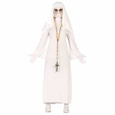 Spookachtige nonnen verkleedkleding voor dames