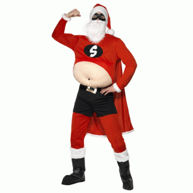 Super kerstman verkleedkleding