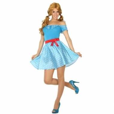 Toppers jaren 50 verkleed verkleedkleding/jurkje voor dames