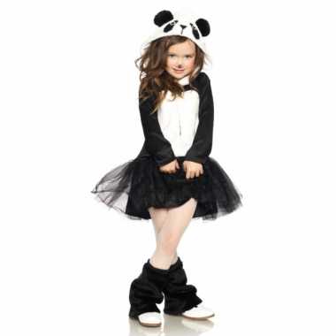 Verkleedkleding panda jurkje voor meisjes