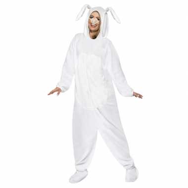 Wit konijn/haas verkleedkleding voor volwassenen