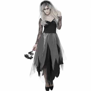 Zombie bruidsjurk verkleedkleding voor dames