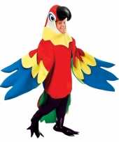 Carnavalsverkleedkleding papegaai