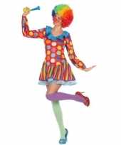 Clown verkleed jurkje verkleedkleding voor dames