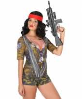 Compleet soldaat verkleedkleding voor dames