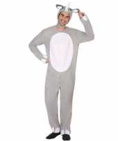 Dierenpak neushoorn verkleed verkleedkleding voor volwassenen