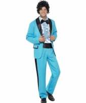 Disco verkleedkleding blauw heren