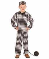 Gestreept gevangene verkleedkleding kinderen