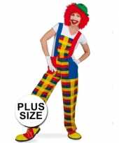Grote maten clown pebbi verkleedverkleedkleding voor volwassenen