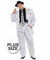 Grote maten gangster verkleedkleding voor heren