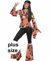 Grote maten hippie verkleedkleding willow voor dames