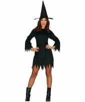Halloween zwart heksen verkleedkleding budget voor dames