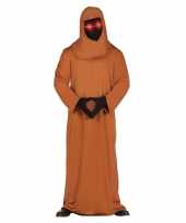 Horror space verkleedkleding met lichtgevende ogen