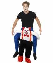 Instapverkleedkleding enge horror clown voor volwassenen