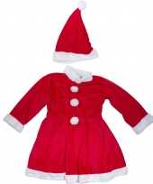 Kerstjurkje verkleed verkleedkleding met muts voor meisjes
