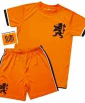 Kids oranje voetbal verkleedkleding