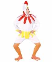 Kip haan verkleedkleding wit voor volwassenen