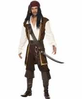 Luxe piraten verkleedkleding voor heren