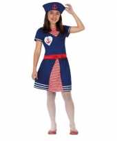 Matrozen verkleed jurkje verkleedkleding voor meisjes