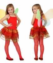 Meisjes vlinder verkleedkleding rood