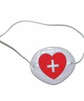 Ooglapje voor bij een verpleegster verkleedkleding