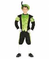Pieten verkleed verkleedkleding zwart groen voor jongens meisjes