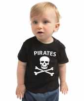 Piraten verkleedkleding shirt zwart voor peuters