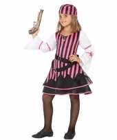 Piraten verkleedkleding voor meisjes roze