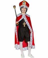 Rode verkleedkleding konings mantel voor kinderen