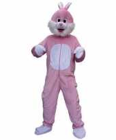 Roze konijnen verkleedkleding