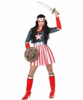 Superheld amerikaanse kapitein verkleed pak verkleedkleding voor dames