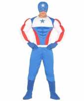 Superheld kapitein amerika verkleedkleding voor heren