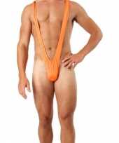 Verkleedkleding oranje mankini