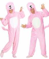 Verkleedkleding roze leeuw