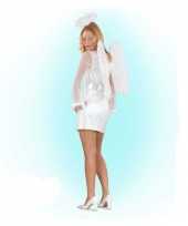 Wit engelen verkleedkleding voor vrouwen