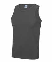 Yoga verkleedkleding grijze heren sport top